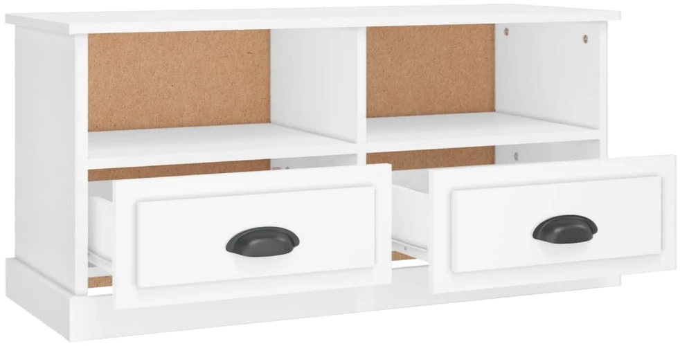 TV staliukas Televizoriaus spintelė, balta, 93x35,5x45cm, apdirbta mediena