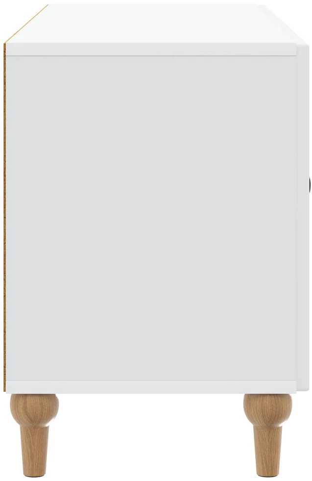 TV staliukas Televizoriaus spintelė Balta 99 x 34,5 x 50 cm Apdirbta mediena