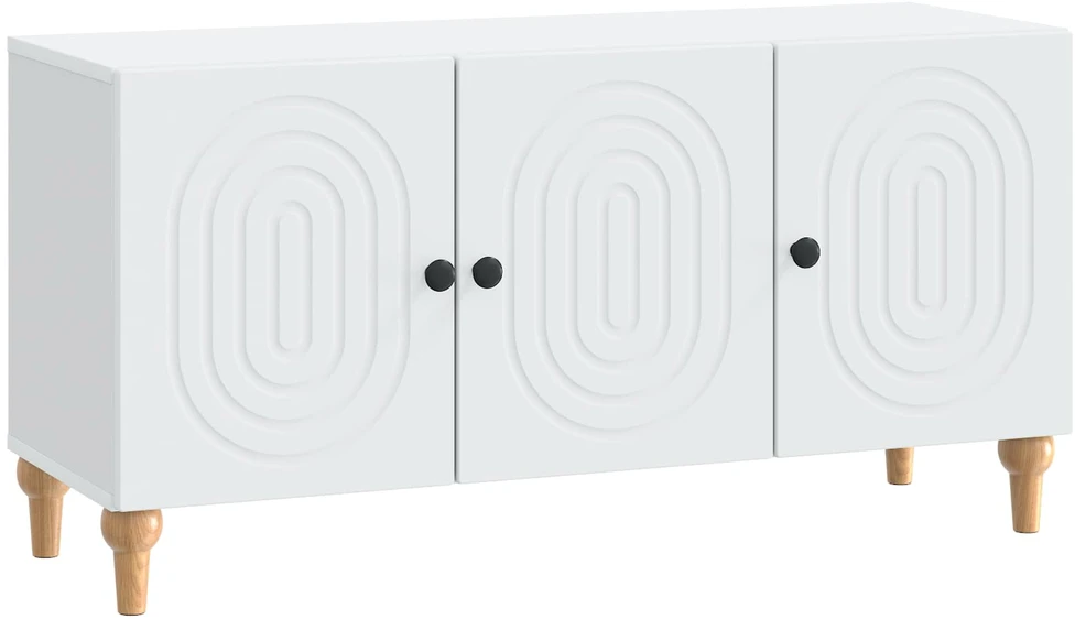 TV staliukas Televizoriaus spintelė Balta 99 x 34,5 x 50 cm Apdirbta mediena