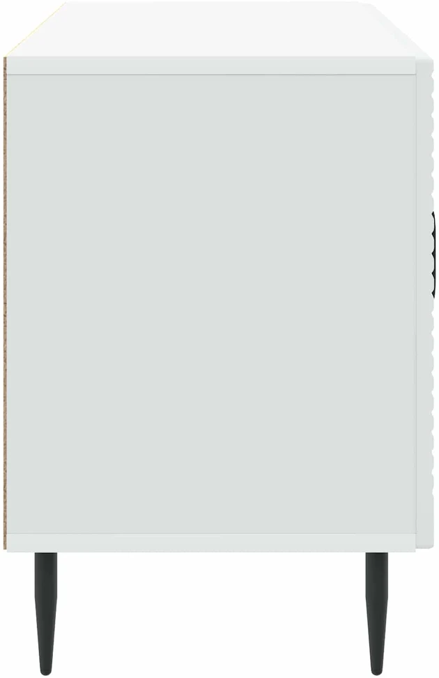 TV staliukas Televizoriaus spintelė Balta 99 x 34,5 x 50 cm Apdirbta mediena
