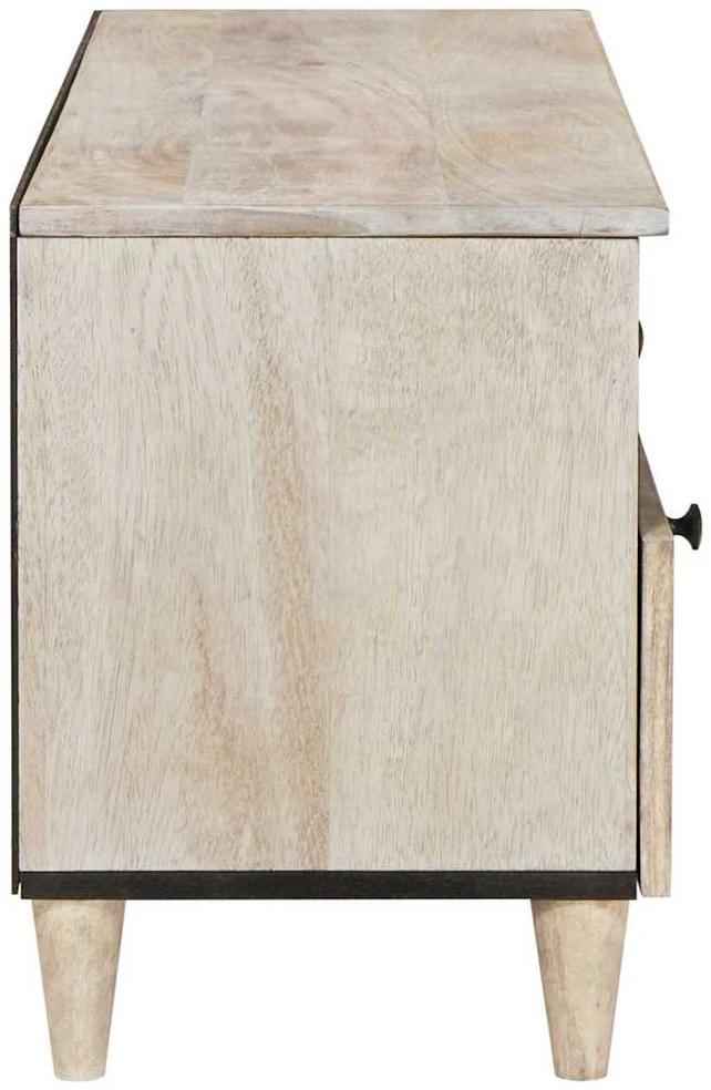 Televizoriaus spintelė Balta išblukinta 100 x 33 x 46 cm