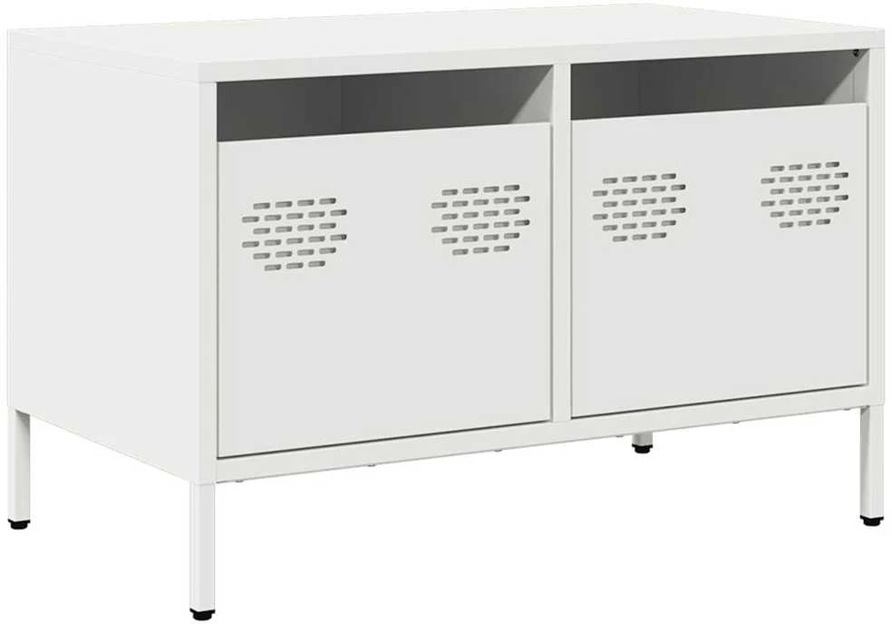 TV staliukas Televizoriaus spintelė, baltos, 68x39x43,5cm, plienas