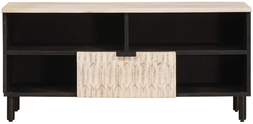 Televizoriaus spintelė Baltos skalbimo apdaila 100 x 33 x 46 cm