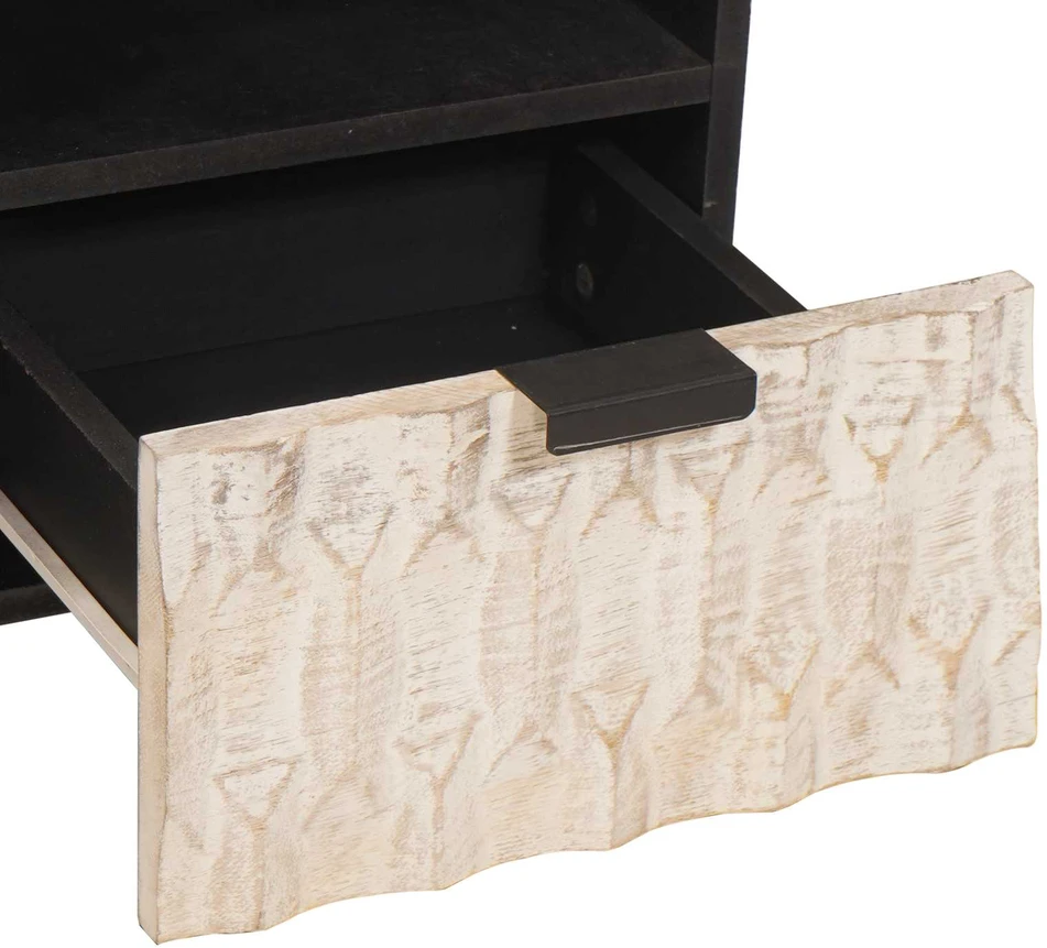 Televizoriaus spintelė Baltos skalbimo apdaila 100 x 33 x 46 cm