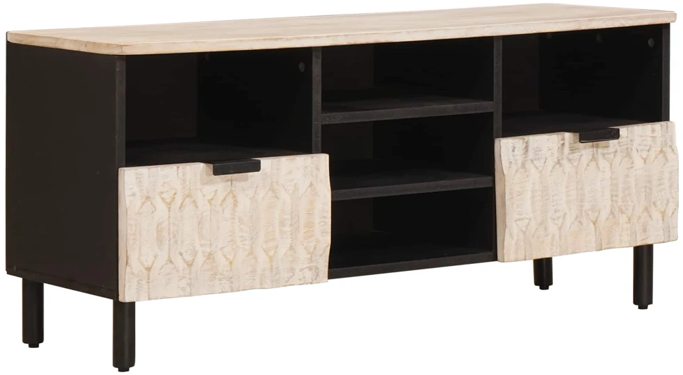 Televizoriaus spintelė Baltos skalbimo apdaila 100 x 33 x 46 cm