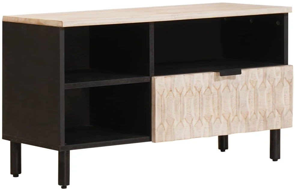 Televizoriaus spintelė Baltos skalbimo apdaila 80 x 33 x 46 cm