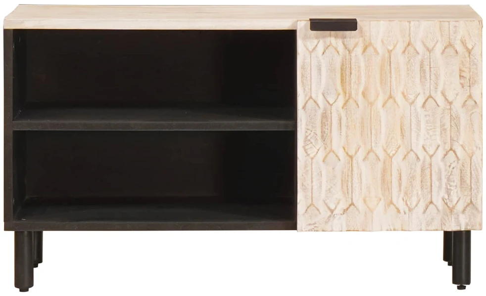 Televizoriaus spintelė Baltos skalbimo apdaila 80 x 33 x 46 cm