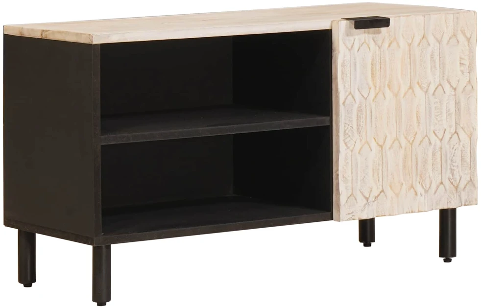 Televizoriaus spintelė Baltos skalbimo apdaila 80 x 33 x 46 cm