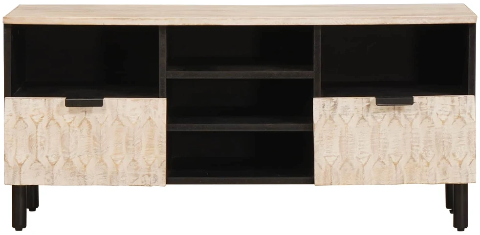 Televizoriaus spintelė Baltos skalbimo apdaila 100 x 33 x 46 cm
