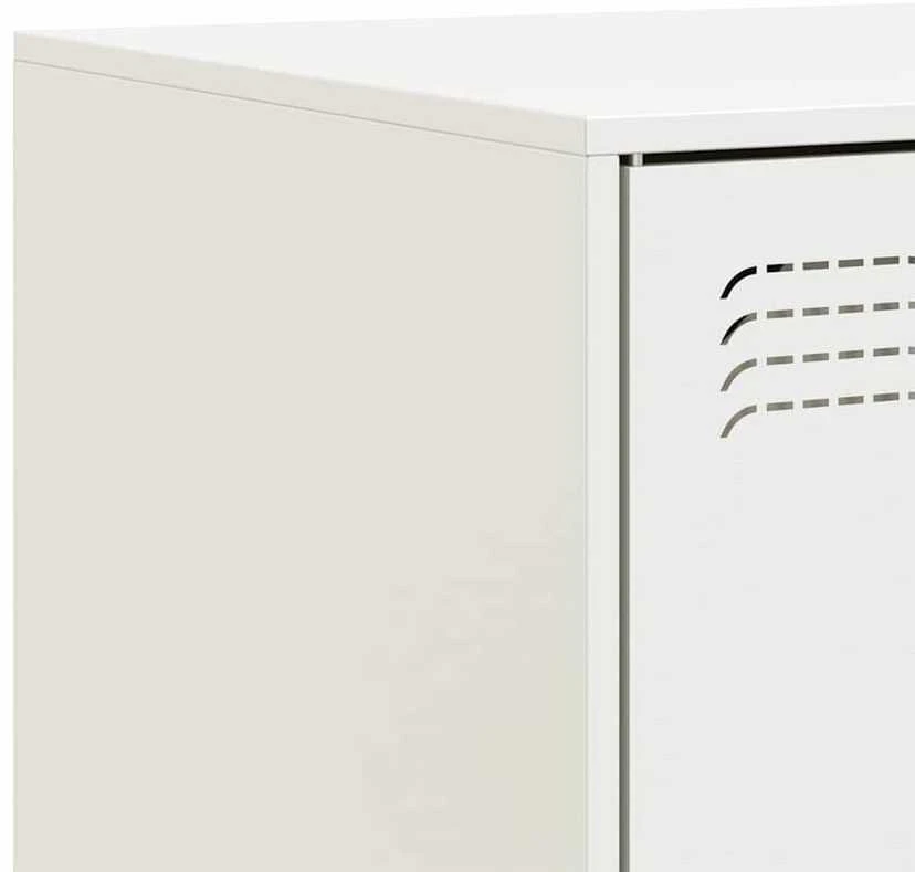TV staliukas Televizoriaus spintelė, baltos spalvos, 67x39x44cm, plienas