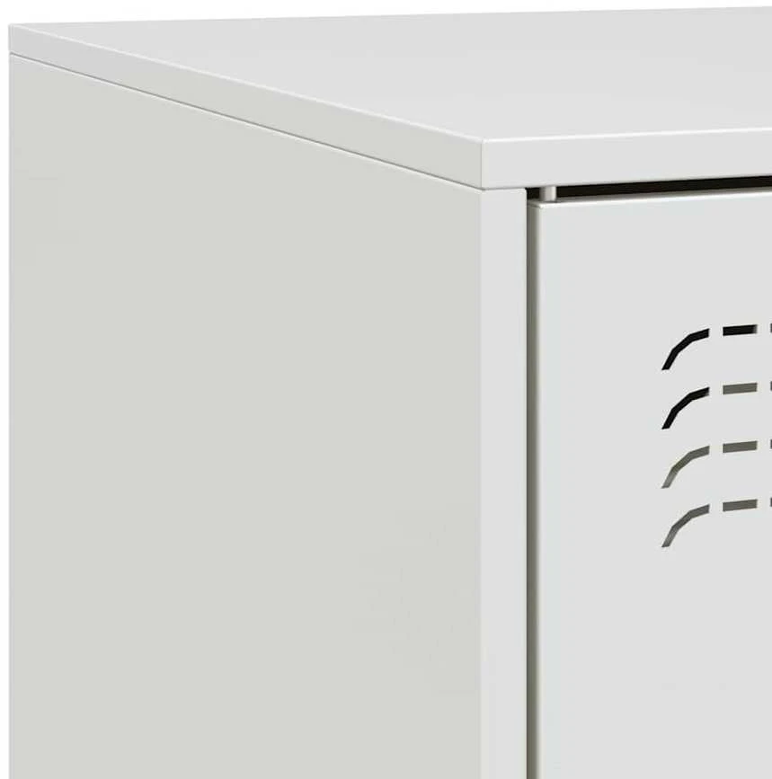TV staliukas Televizoriaus spintelė, baltos spalvos, 99x39x44cm, plienas