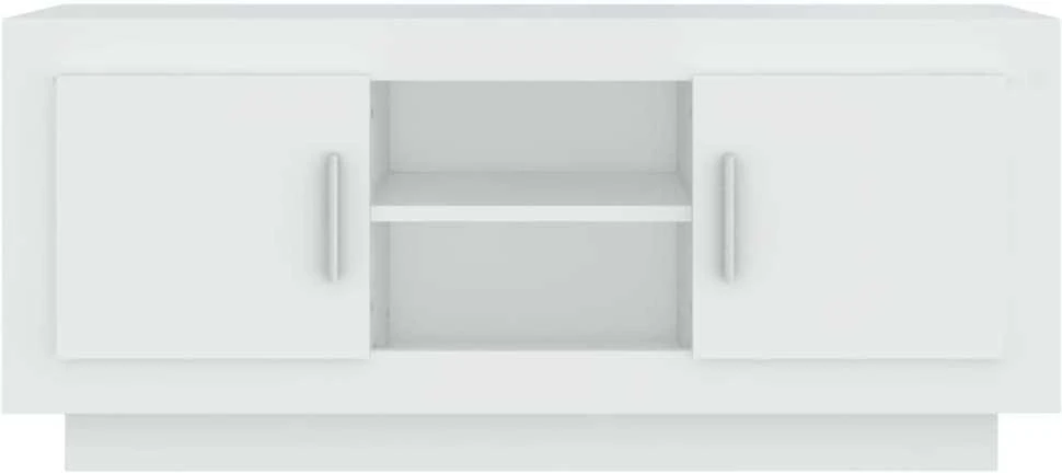 TV staliukas Televizoriaus spintelė, baltos spalvos, 102x35x45cm, mediena
