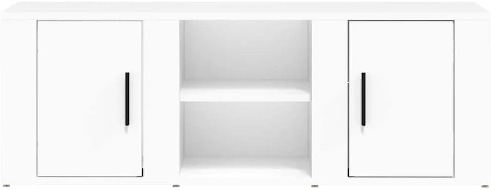 TV staliukas Televizoriaus spintelė, baltos spalvos, 100x31,5x35cm, mediena