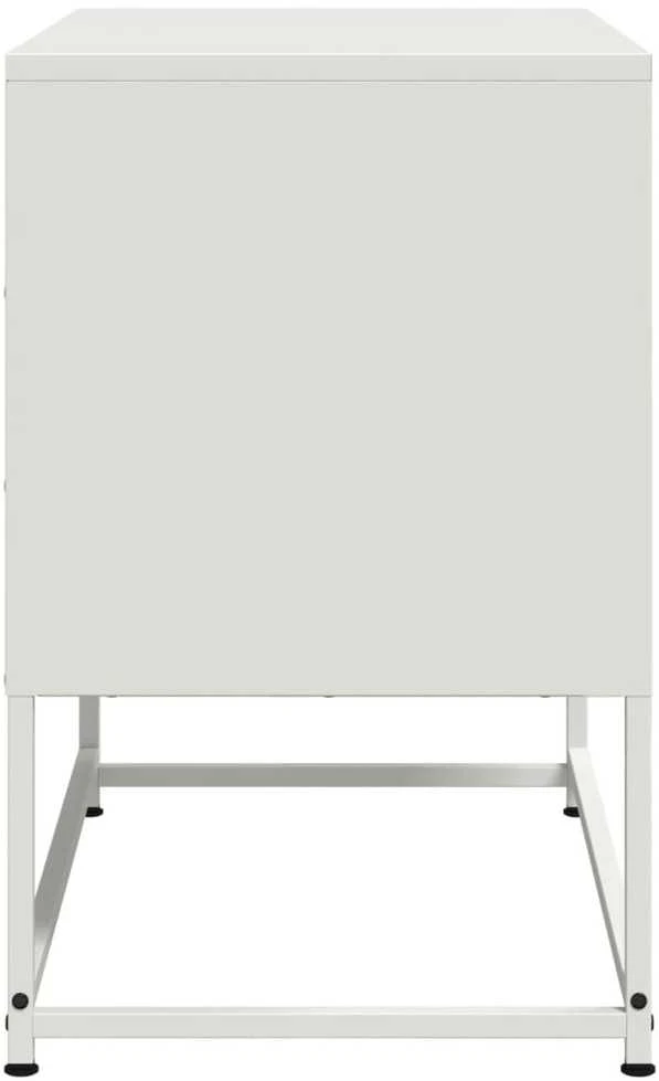 TV staliukas Televizoriaus spintelė, baltos spalvos, 68,5x39x60,5cm, plienas