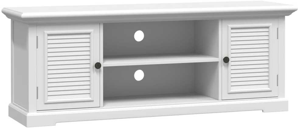 TV staliukas Televizoriaus spintelė, baltos spalvos, 110x30x41cm, mediena