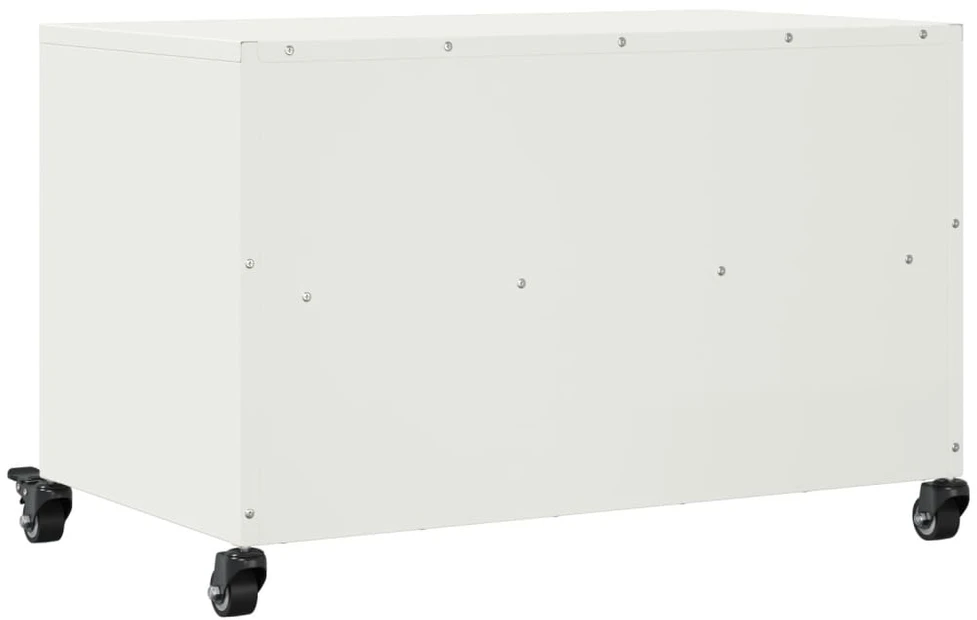 TV staliukas Televizoriaus spintelė, baltos spalvos, 68x39x43,5cm, plienas