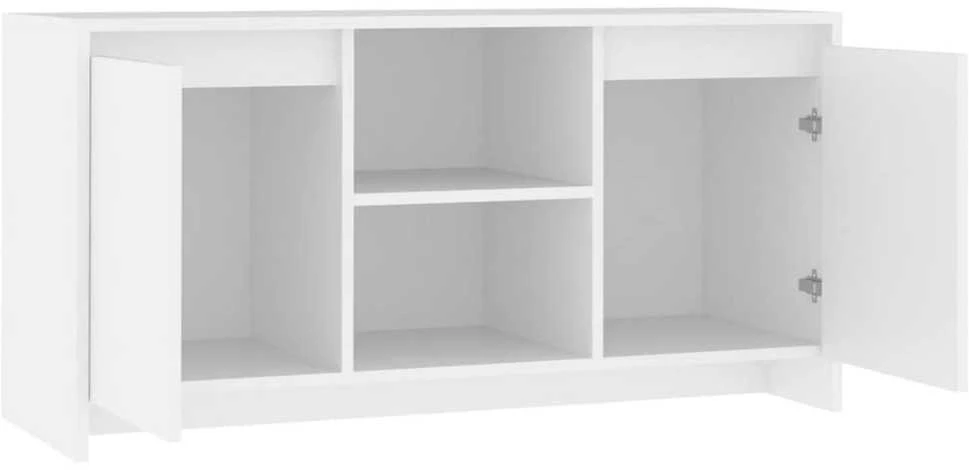 TV staliukas Televizoriaus spintelė, balta, 102x37,5x52,5cm, mediena