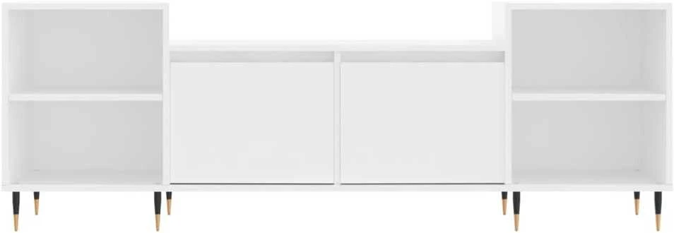 TV staliukas Televizoriaus spintelė, baltos spalvos, 160x35x55cm, mediena