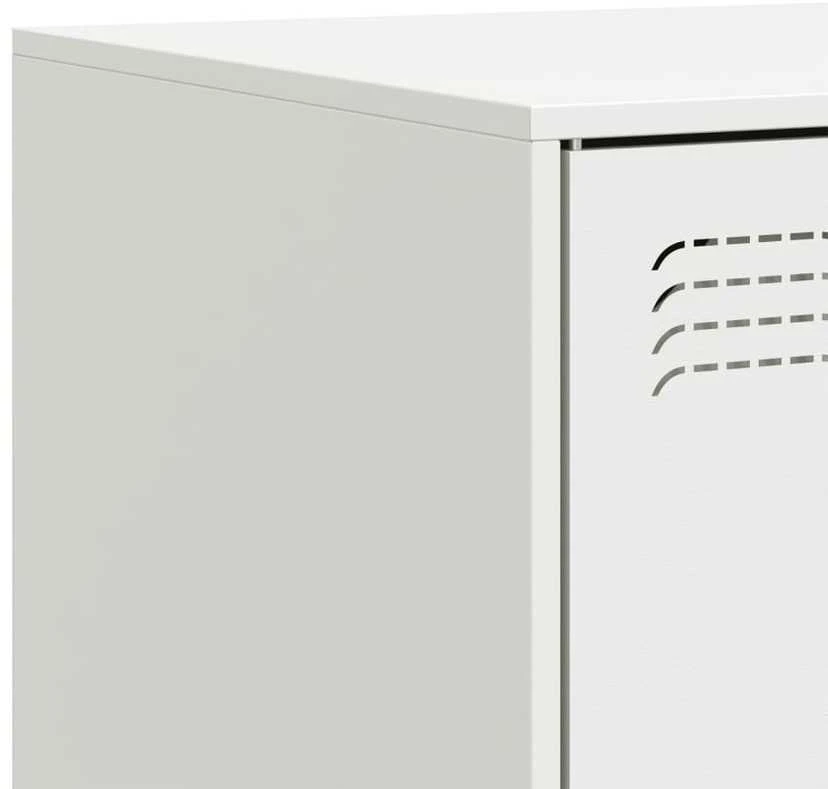TV staliukas Televizoriaus spintelė, baltos spalvos, 99x39x44cm, plienas