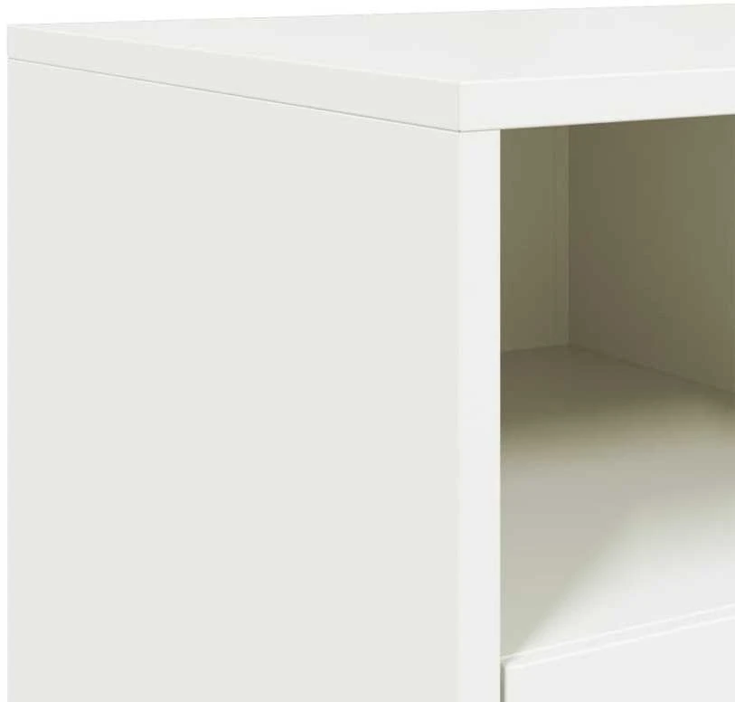 TV staliukas Televizoriaus spintelė, baltos spalvos, 68x39x60,5cm, plienas