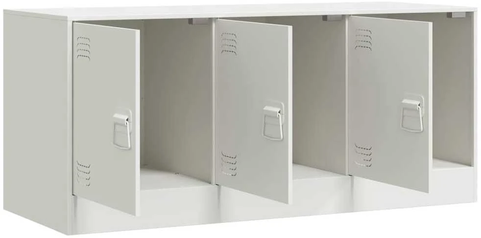 TV staliukas Televizoriaus spintelė, baltos spalvos, 99x39x44cm, plienas