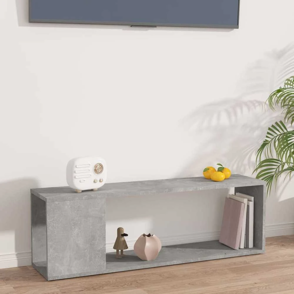 TV staliukas Televizoriaus spintelė, betono, 100x24x32cm, apdirbta mediena