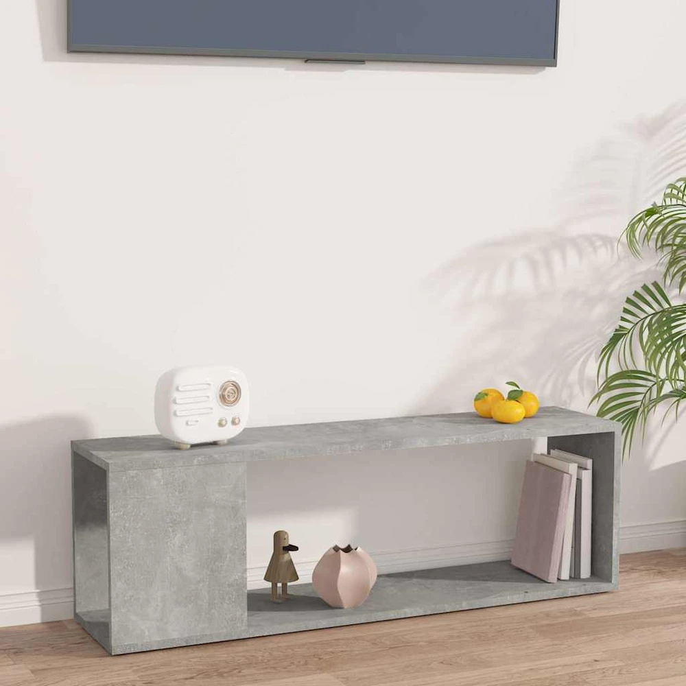 TV staliukas Televizoriaus spintelė, betono, 100x24x32cm, apdirbta mediena