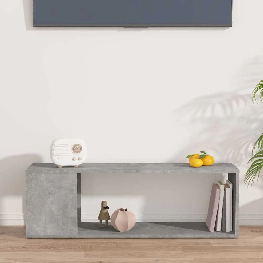 TV staliukas Televizoriaus spintelė, betono, 100x24x32cm, apdirbta mediena