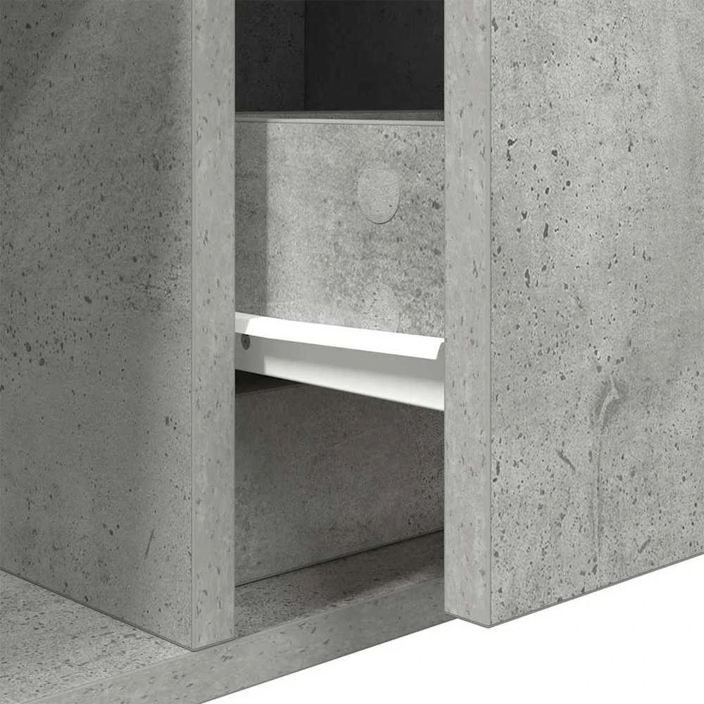 TV staliukas Televizoriaus spintelė, betono, 100x31x25,5cm, apdirbta mediena
