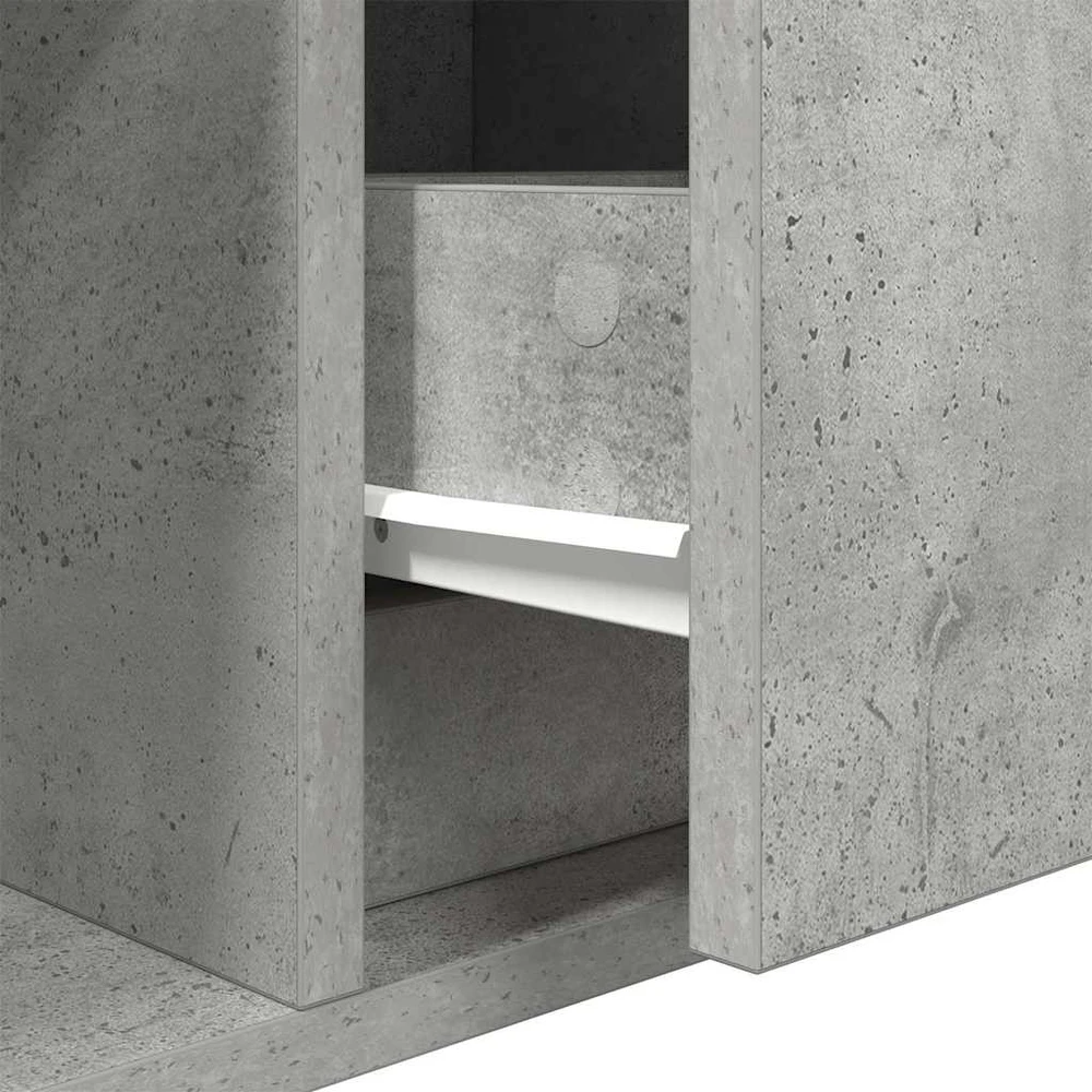 TV staliukas Televizoriaus spintelė, betono, 100x31x25,5cm, apdirbta mediena