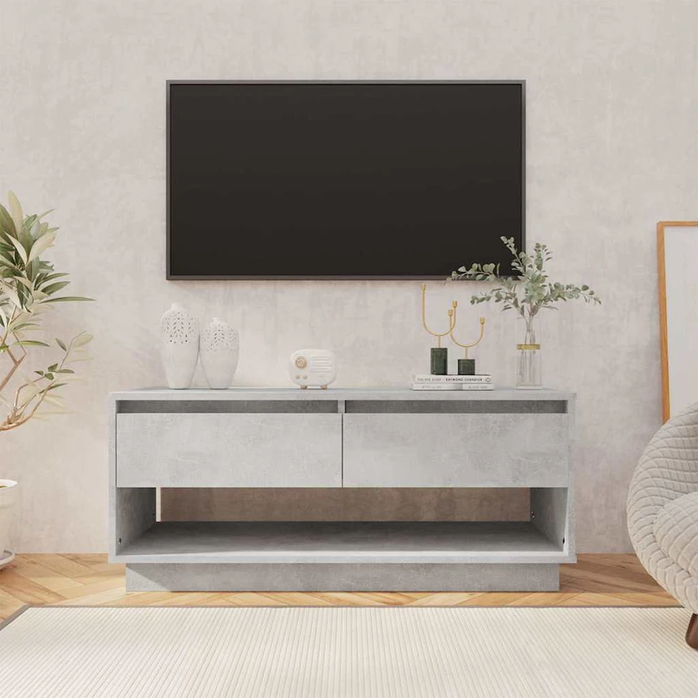 TV staliukas Televizoriaus spintelė, betono, 102x41x44cm, apdirbta mediena