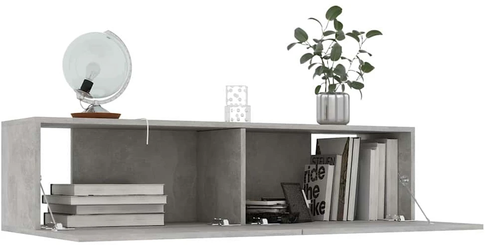 TV staliukas Televizoriaus spintelė, betono, 120x30x30cm, apdirbta mediena
