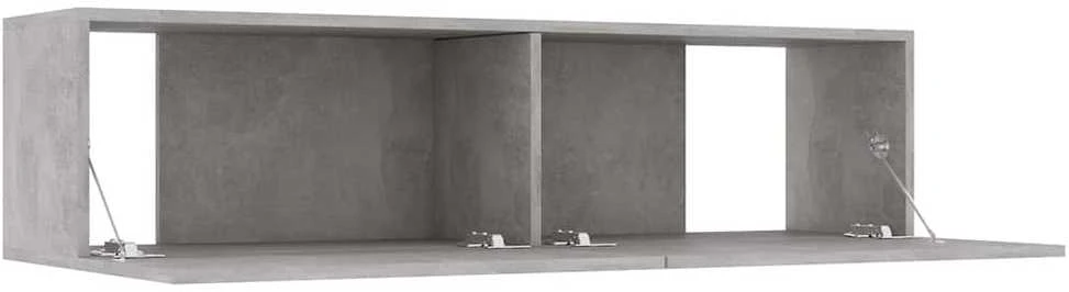 TV staliukas Televizoriaus spintelė, betono, 120x30x30cm, apdirbta mediena