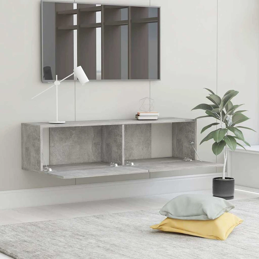 TV staliukas Televizoriaus spintelė, betono, 120x30x30cm, apdirbta mediena