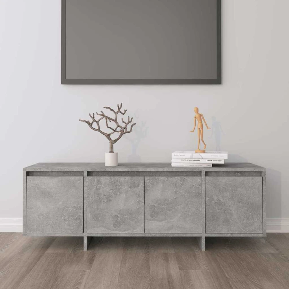 TV staliukas Televizoriaus spintelė, betono, 120x30x40,5cm, apdirbta mediena