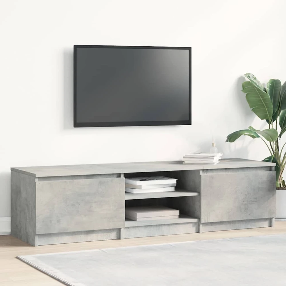 TV staliukas Televizoriaus spintelė, betono, 140x40x35,5cm, apdirbta mediena