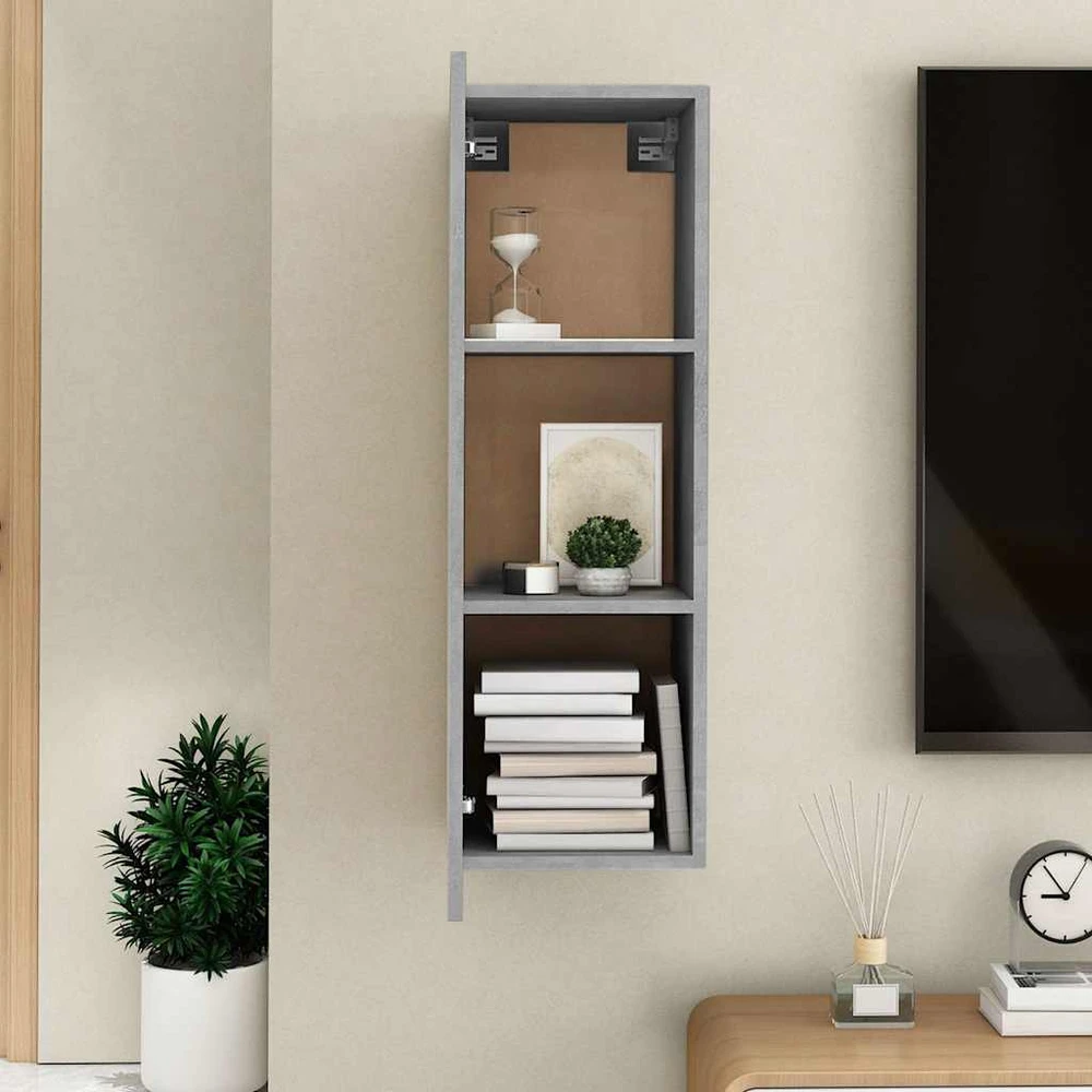 TV staliukas Televizoriaus spintelė, betono, 30,5x30x90cm, apdirbta mediena