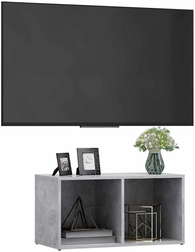 TV staliukas Televizoriaus spintelė, betono pilka, 72x35x36,5cm, MDP