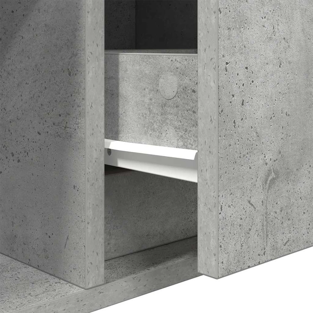 TV staliukas Televizoriaus spintelė, betono, 80x31x25,5cm, apdirbta mediena