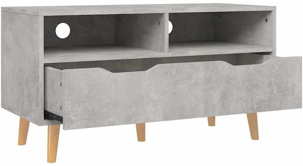 TV staliukas Televizoriaus spintelė, betono, 90x40x48,5cm, apdirbta mediena