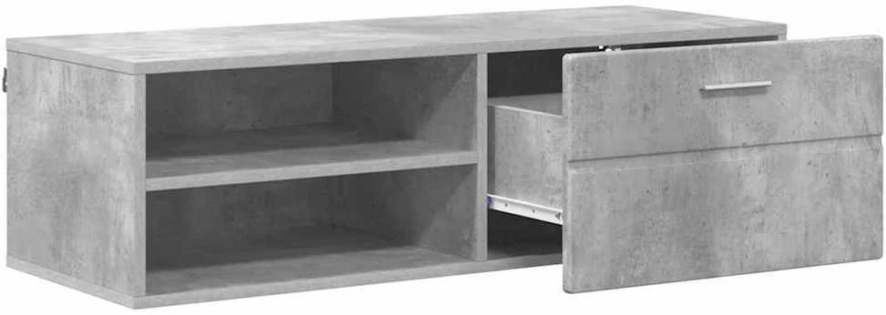Medinė spinta 100,5 x 39 x 30 cm Betono pilka Apdirbta mediena