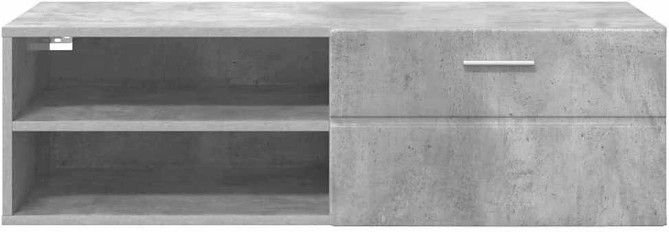 Medinė spinta 100,5 x 39 x 30 cm Betono pilka Apdirbta mediena