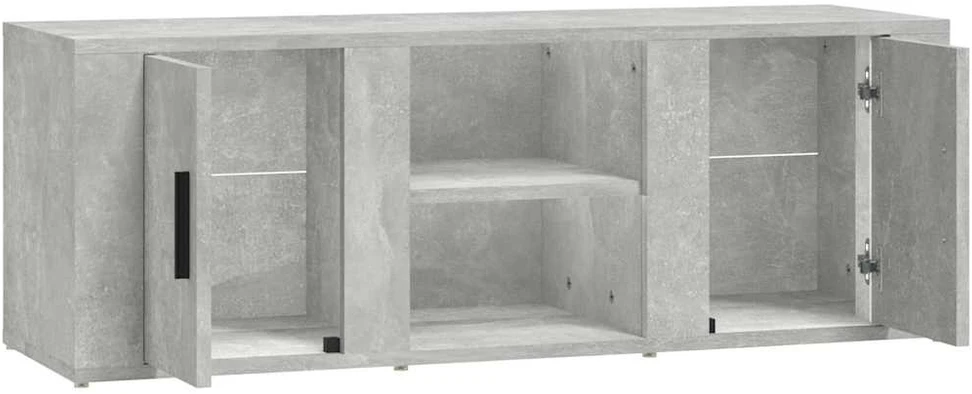 TV staliukas Televizoriaus spintelė, betono pilka, 100x31,5x35cm, mediena
