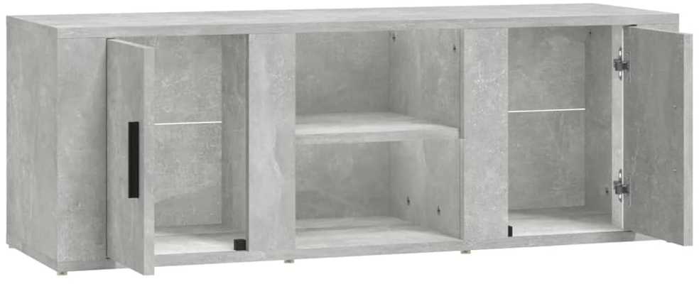 TV staliukas Televizoriaus spintelė, betono pilka, 100x31,5x35cm, mediena