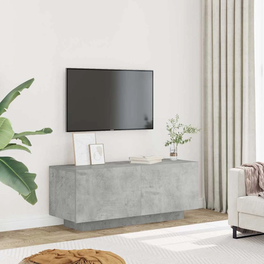 TV staliukas Televizoriaus spintelė, betono pilka, 100x35x40cm, mediena