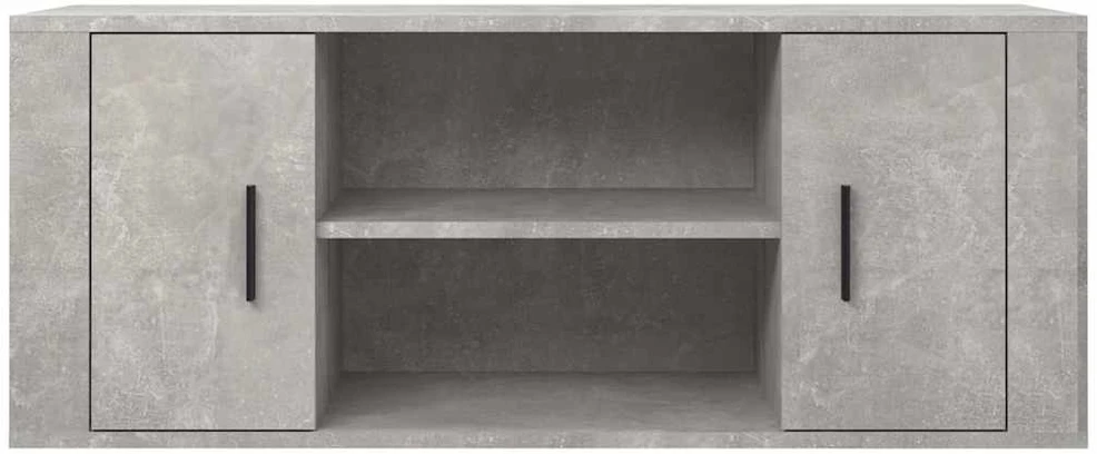 TV staliukas Televizoriaus spintelė, betono pilka, 100x35x40cm, mediena