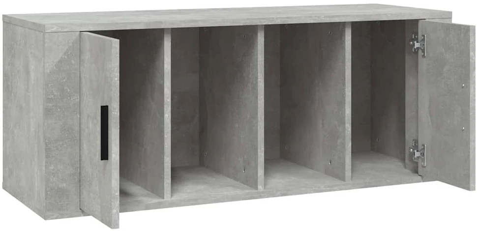 TV staliukas Televizoriaus spintelė, betono pilka, 100x35x40cm, mediena
