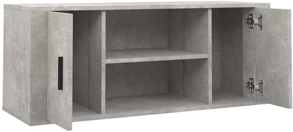 TV staliukas Televizoriaus spintelė, betono pilka, 100x35x40cm, mediena