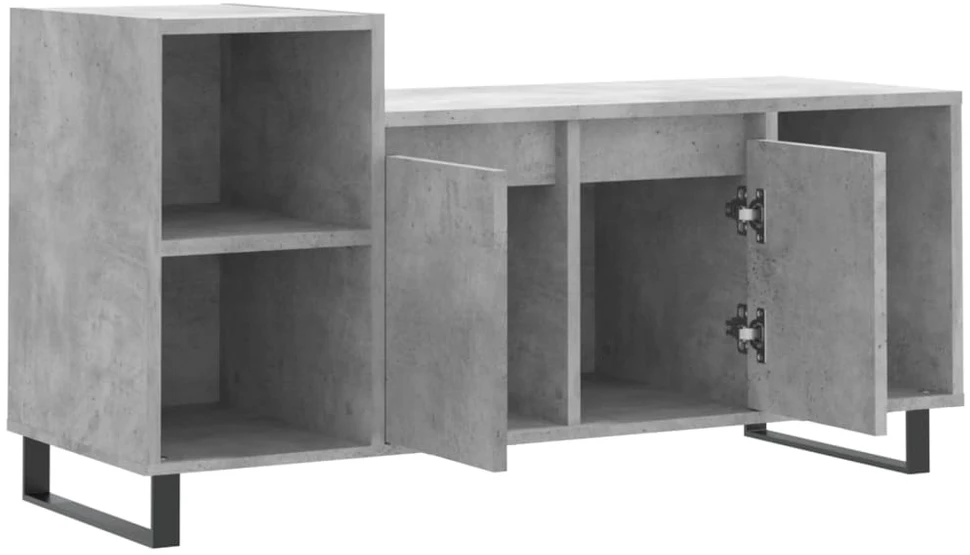 TV staliukas Televizoriaus spintelė, betono pilka, 100x35x55cm, mediena