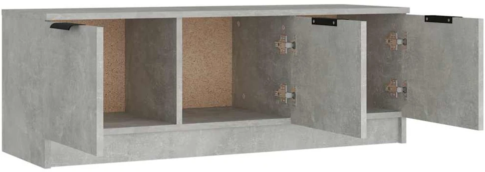 TV staliukas Televizoriaus spintelė, betono pilka, 102x35x36,5cm, mediena